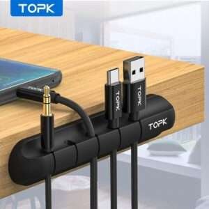 Silicone storage cable management cable clamp