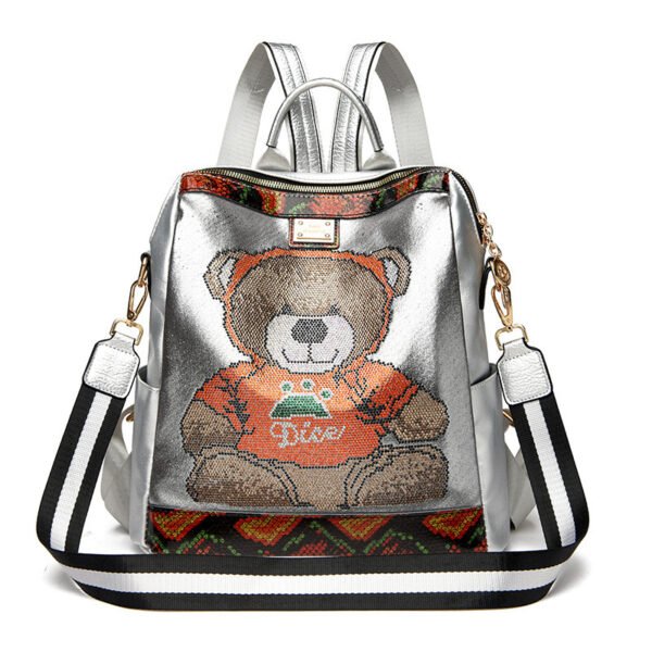 Rhinestone Backpack Female Personality Female Large-capacity Backpack - Image 7