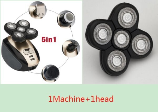 5 In 1 Multifunctional Electric Shaver 5 Blade Razor For Men Shaved Head Rechargeable Shaving Machine Beard Nose Hair Trimmer - Image 8