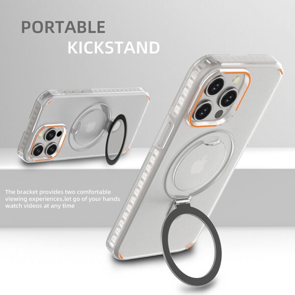 Colorful Magnetic Bracket Phone Case – MagSafe Wireless Charging - Image 2