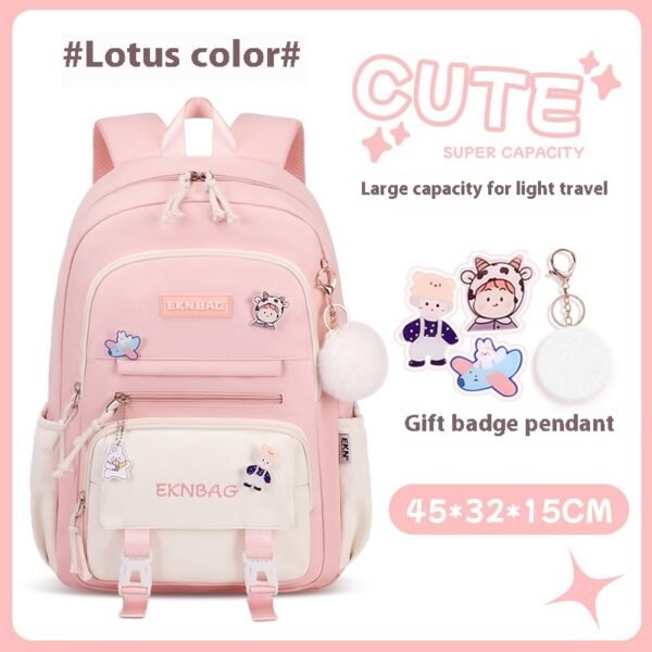 Student Children Schoolbag Girls Waterproof Backpack - Image 6