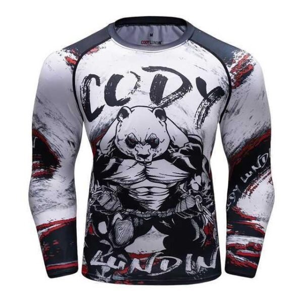 Male Sport Suit Men Running Clothes Sport Wear Yoga Set - Image 4