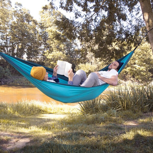 Hammock Outdoor Swing Double Anti-Rollover Outdoor Portable Camping Glider - Image 5