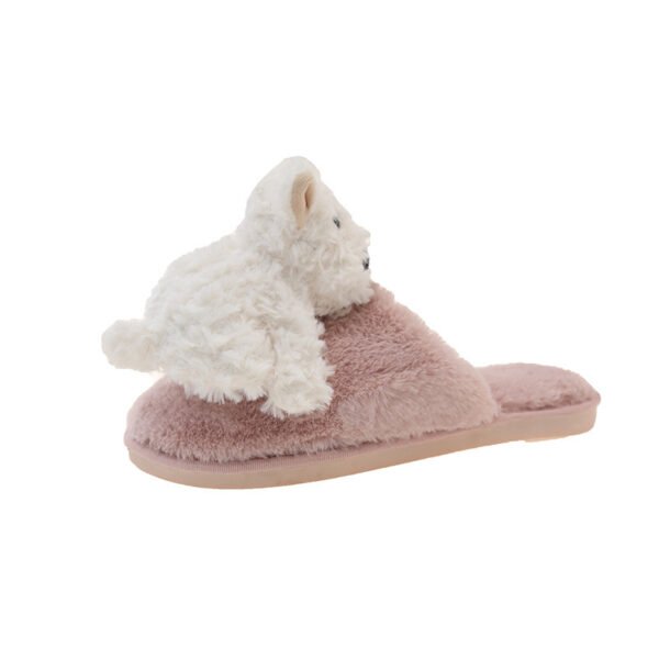 Cotton Slippers Female Puppy Doll Fluffy Slippers - Image 5