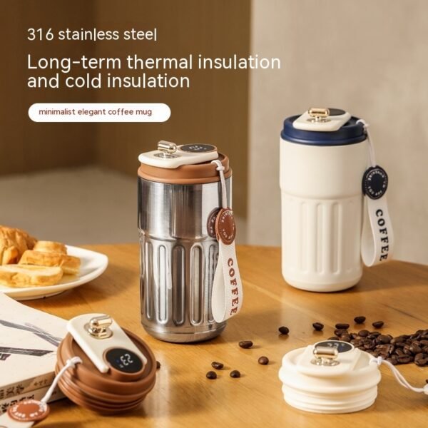 Smart Digital Thermal Bottle Portable Coffee cup - Image 3
