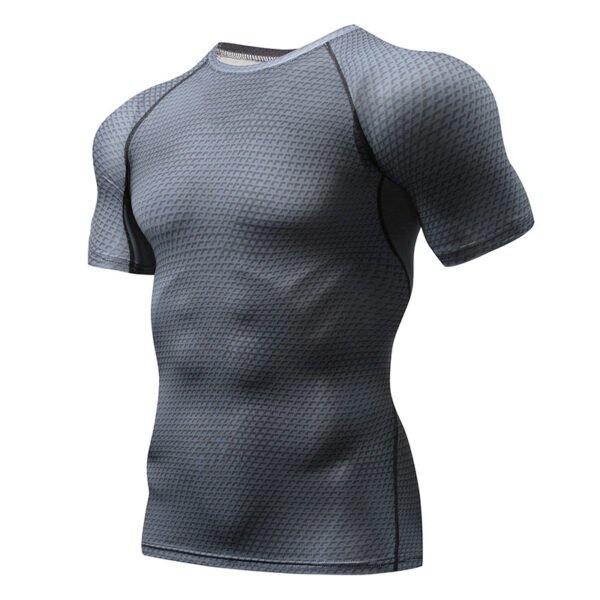 Tights Men's Sports Running Short Sleeve - Image 4
