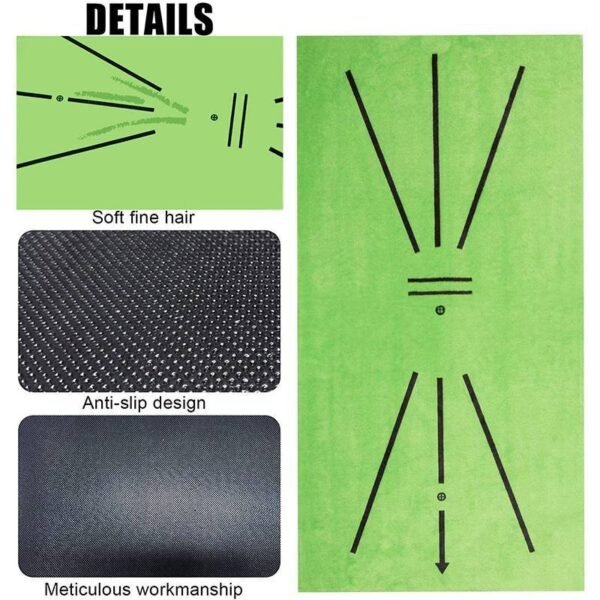Golf Swing Mat Golf Swing Mat Indoor And Outdoor Swing Pads Hit Contact Track De - Image 9