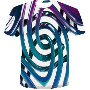 Geometric Pattern AliExpress 3D Digital Printing T-shirt