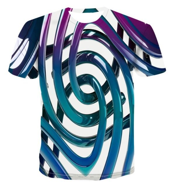 Geometric Pattern AliExpress 3D Digital Printing T-shirt