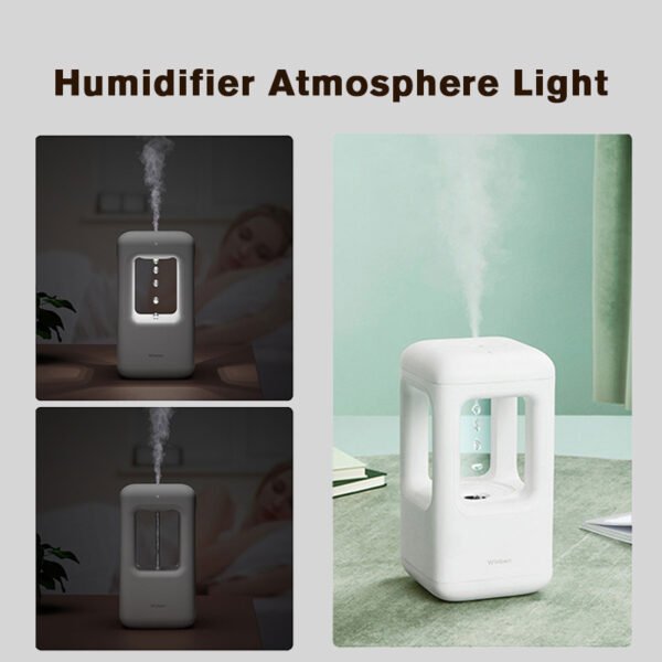 New Air Humidifier Home Quiet Bedroom Anti-Gravity Water Drop Humidifier Atmosphere Light - Image 2