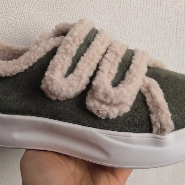 Waterproof Cotton Slippers Anti-slip Heel Women's Home - Image 3