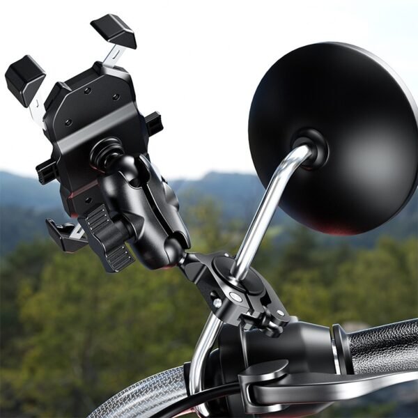 Aluminum Alloy Motorcycle Phone Bracket with Ball Head - Image 4