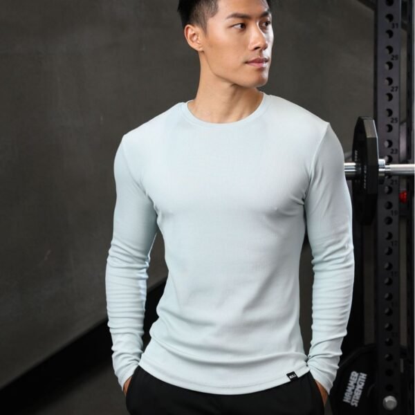 Men's Sports Workout Long Sleeve Running Top - Image 6