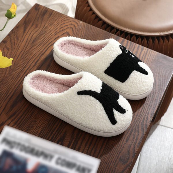 Cotton Slippers Women's Home Winter Animal Embroidery Warm - Image 9