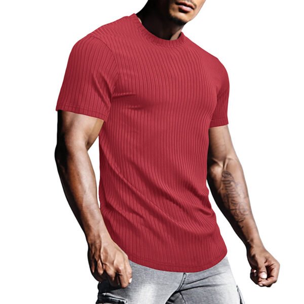 Men's Sports Tight Short-sleeved T-shirt - Image 7