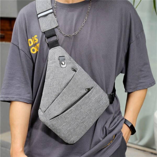 Men's Casual Sports Checkered Outdoor Single-shoulder Bag - Image 2