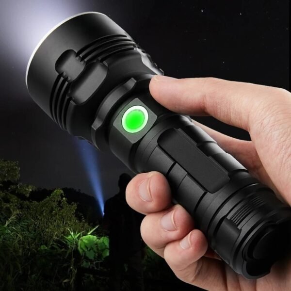 Strong Flashlight Focusing Led Flash Light Rechargeable Super Bright LED Outdoor Xenon Lamp - Image 8