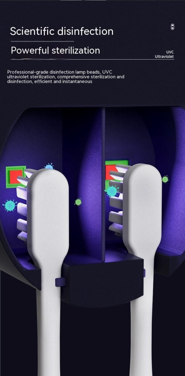 Tooth Brush Holder Sanitizer Uv Toothbrush Sanitizer Toothpaste Accessories Portable Toothbrush Sterilizer Portable Disinfectant - Image 9