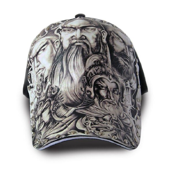 Baseball Cap 3d Printed Wide Brim Hard Top Peak Cap - Image 3