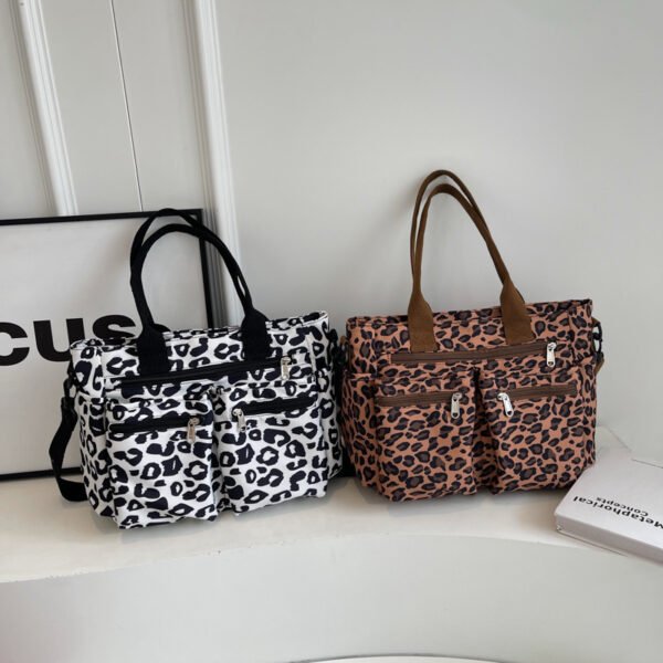 Large Capacity Leopard Print All-match Shoulder Messenger Bag - Image 4