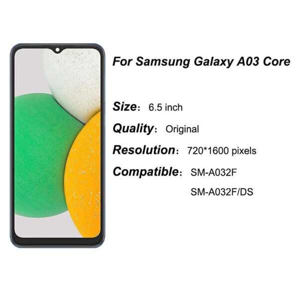 A03 Core Screen Assembly With Framed LCD Inner And Outer LCD - Image 4