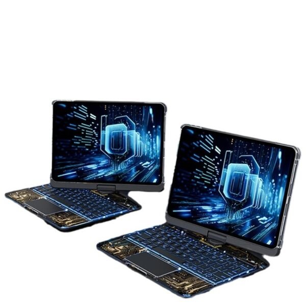 360 Swivel Keyboard Clear Case For IPad Smart Trackpad Bluetooth-compatible Keyboard Case Cover With Pen Slot - Image 7