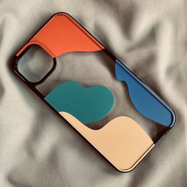 Color Block Geometry Case for iPhone 13 - Image 3