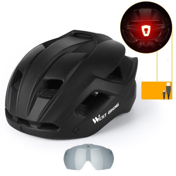Cycling Helmet Integrated With Goggles Helmet Mountain Road Bike Helmet Equipment - Image 3
