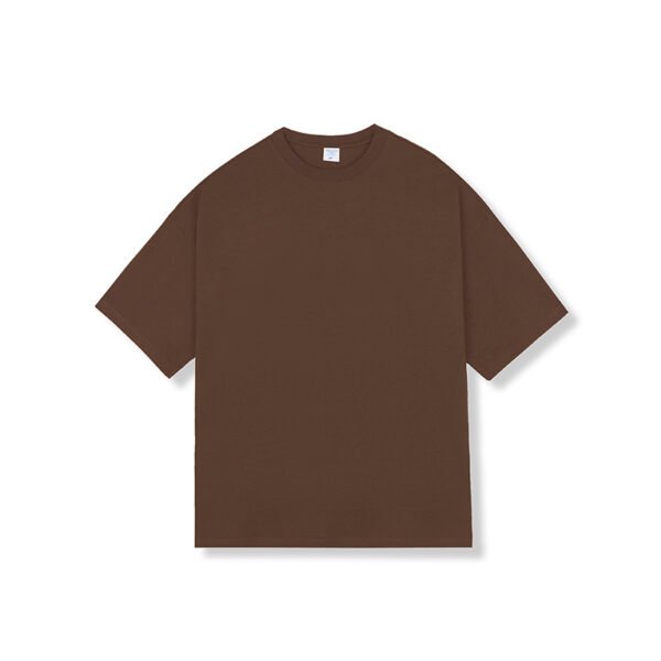 Solid Color Loose Cotton Crew Neck Short Sleeve Men - Image 9