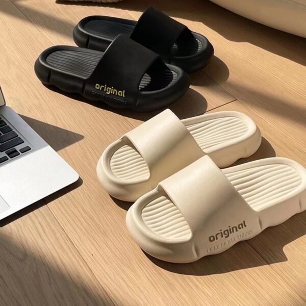 Thick Bottom For Outdoors Home Non-slip Slip-on Slippers - Image 4