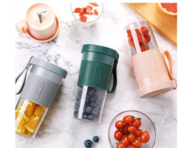 Mini USB Rechargeable Portable Blender Electric Fruit Juicer Kitchen Smoothie Maker Lightweight Sports Bottle Multifunction Blender - Image 2