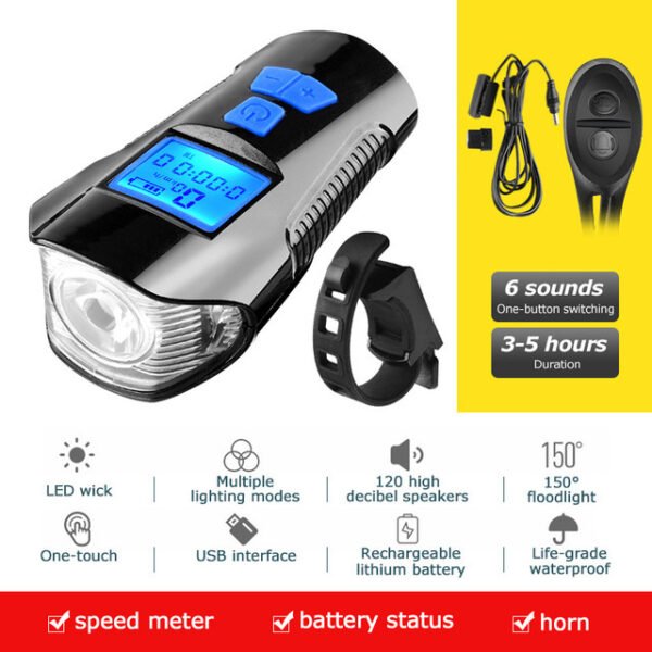 Waterproof bicycle light USB charging - Image 2