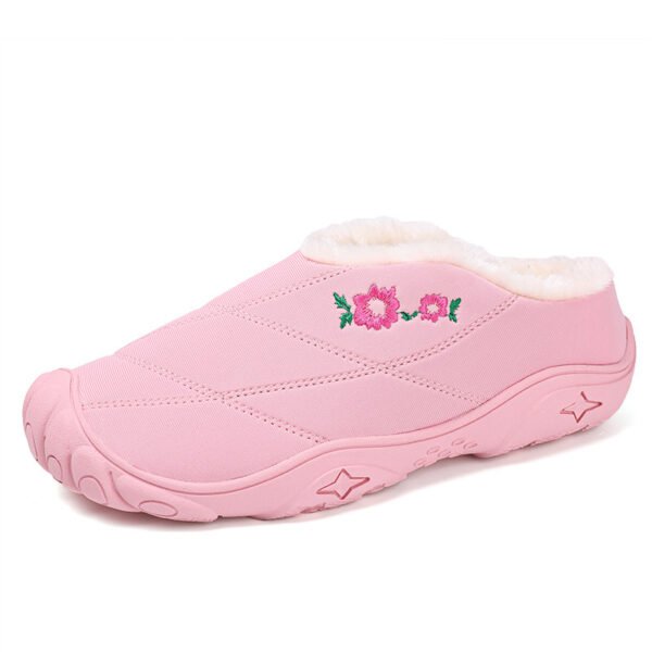 New Baotou Women's Indoor Home Couple Fleece-lined Warm Cotton Slippers - Image 5