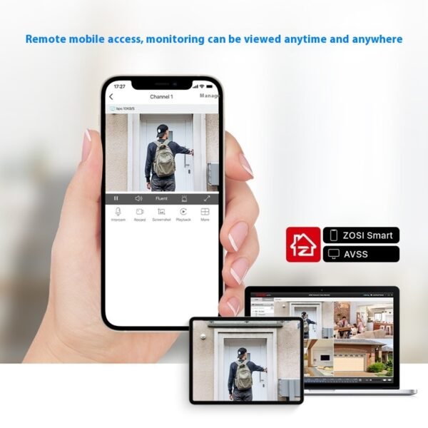 ZOSI Zhou Shi 5 Million HD POE Network Video Recorder Security Remote Outdoor Monitor Suit - Image 4