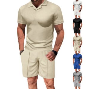 Casual Loose Short Sleeves Shorts Suit