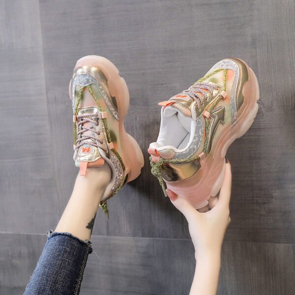 Breathable Platform Gradient Sneakers - Image 3