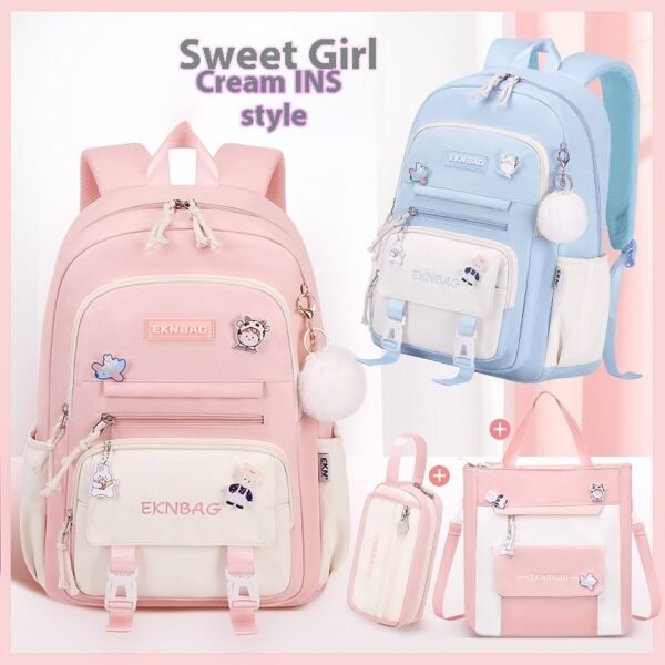 Student Children Schoolbag Girls Waterproof Backpack - Image 2
