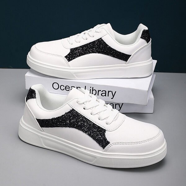 White Shoes New Shiny Casual - Image 2