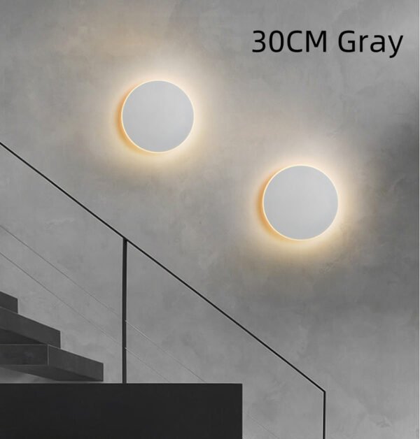 Simple Led Round Wall Lamp Touch Bedroom Bedside - Image 7