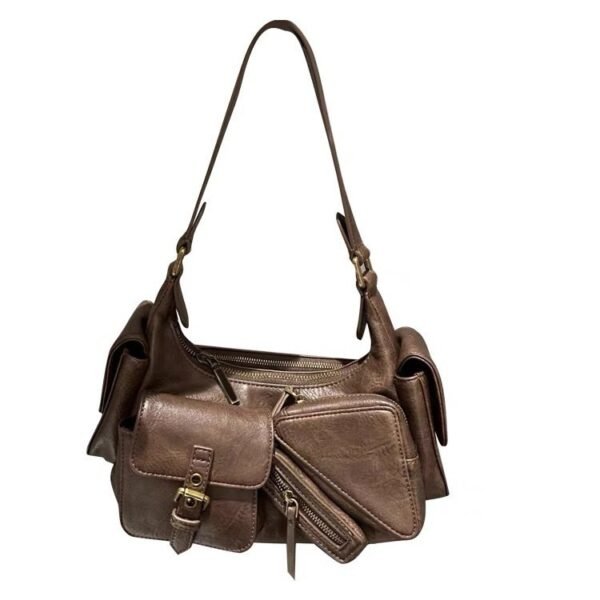 New Retro Biker's Style Shoulder Underarm Bag - Image 5