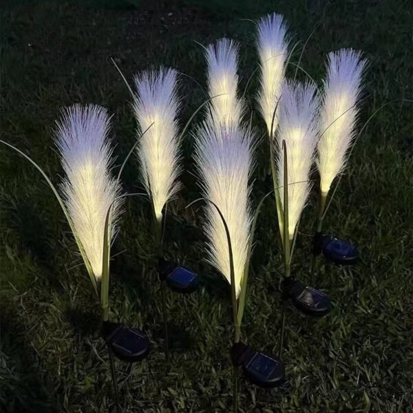 Solar Simulation Reed Floor Outlet Lawn Garden Outdoor Pampas Grass Lamp - Image 8