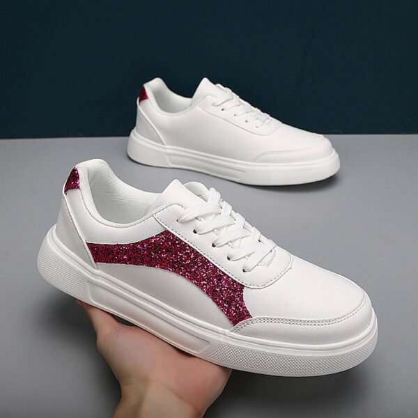White Shoes New Shiny Casual - Image 4