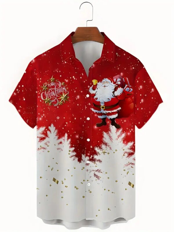 European And American Christmas Plus Size Men's 3D Shirt - Image 6
