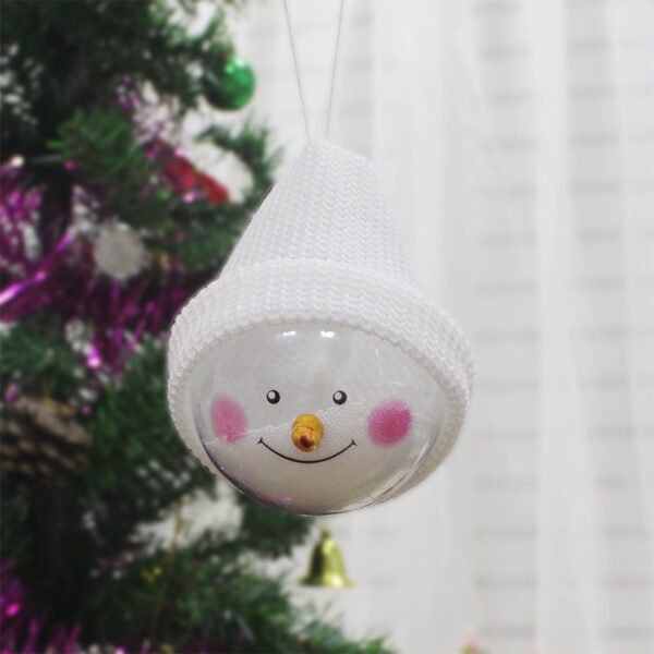 Creative Christmas Snowman Toys: Adorable Plastic Ornaments for Your Tree - Image 5