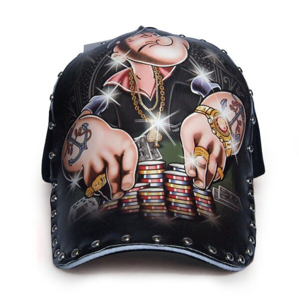 Baseball Cap 3d Printed Wide Brim Hard Top Peak Cap - Image 8