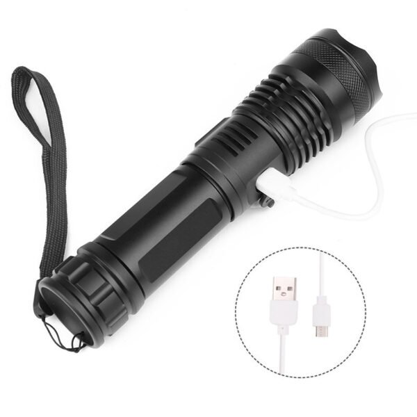 USB Charging Zoom P50 Flashlight - Image 6