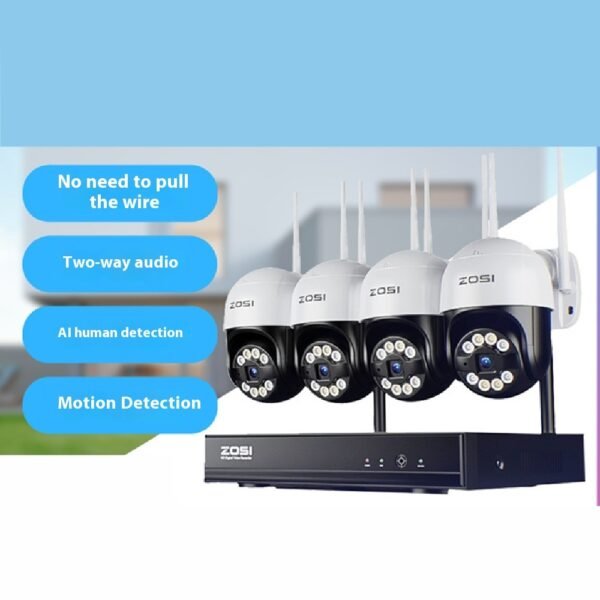 ZOSI Zhou Shi 5 Million HD POE Network Video Recorder Security Remote Outdoor Monitor Suit - Image 7