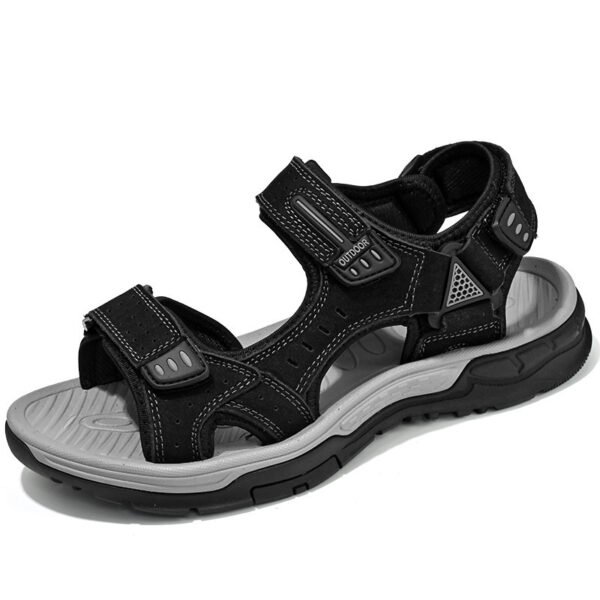 Breathable Men's Sandals Non-slip Top Layer Cowhide - Image 7