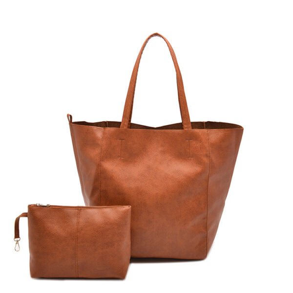 Retro Style Large Bag Women's Soft Leather Large Capacity Shoulder - Image 6