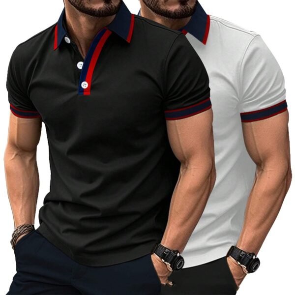 Summer Men's Short Sleeve Casual - Image 3